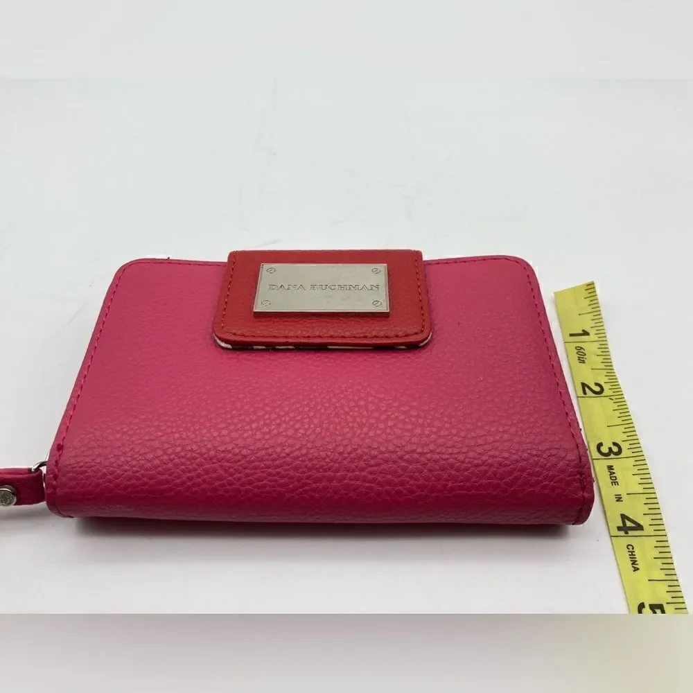 Dana Buchman  Leather Wallet Red/Pink Color
